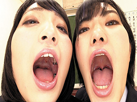 口臭嗅ぎねっとり鼻舐めレズ　サンプル画像18